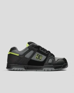 DC Shoes Stag Shoes Black/lime Clearance