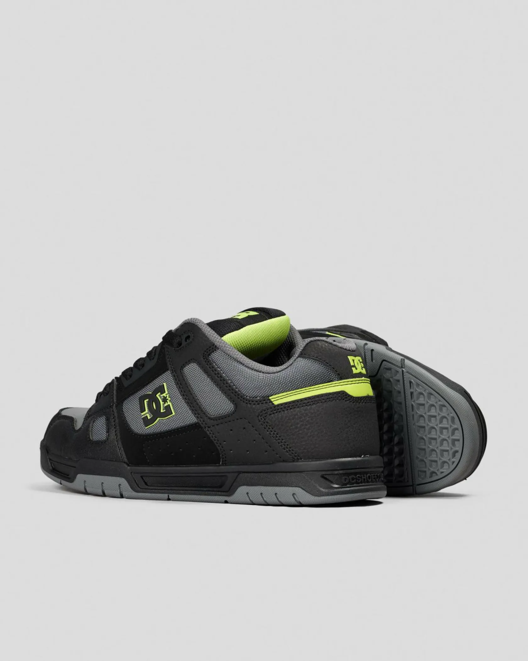 DC Shoes Stag Shoes Black/lime Clearance
