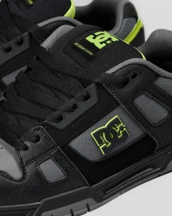 DC Shoes Stag Shoes Black/lime Clearance