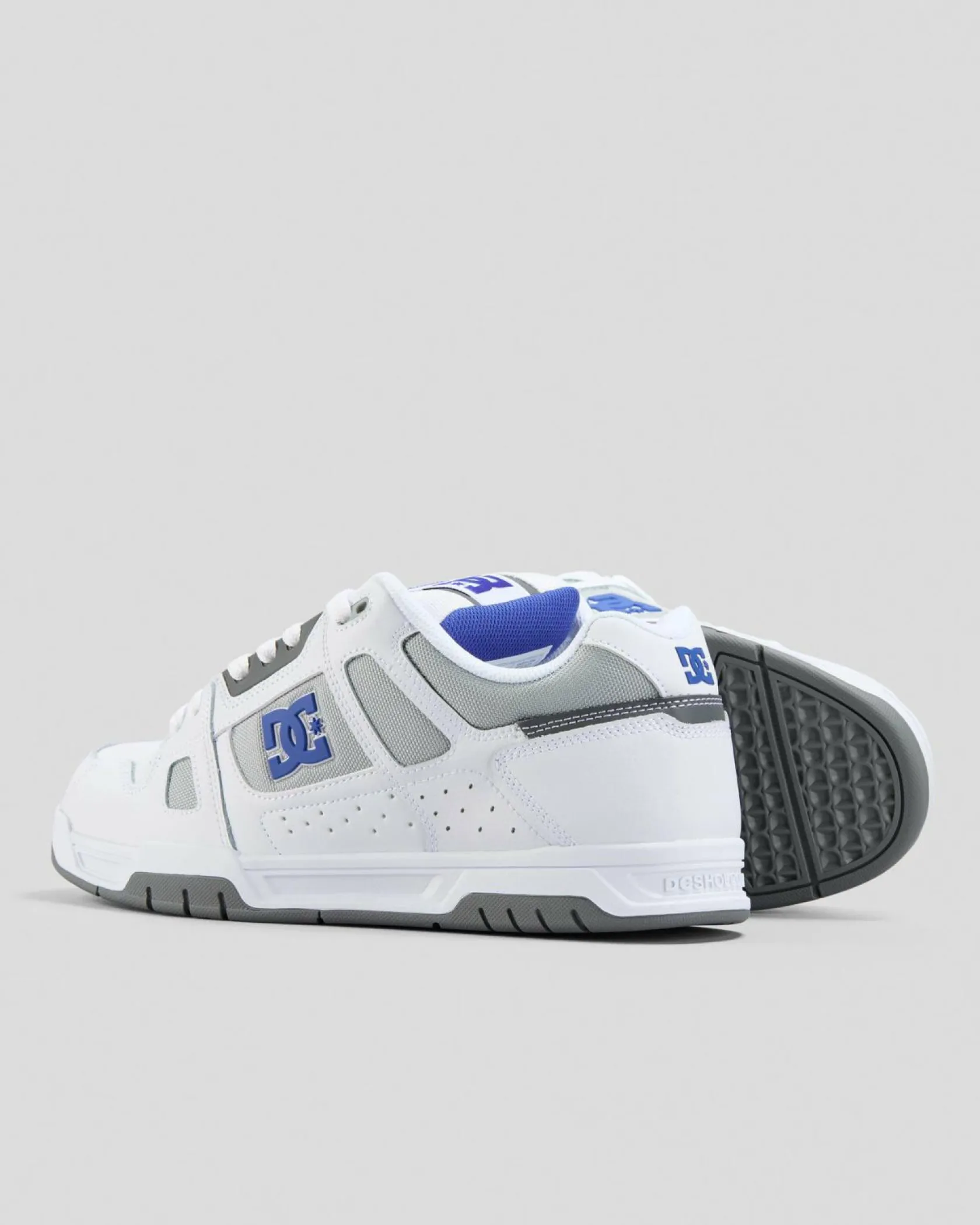 DC Shoes Stag Shoes White/blue/grey Sale