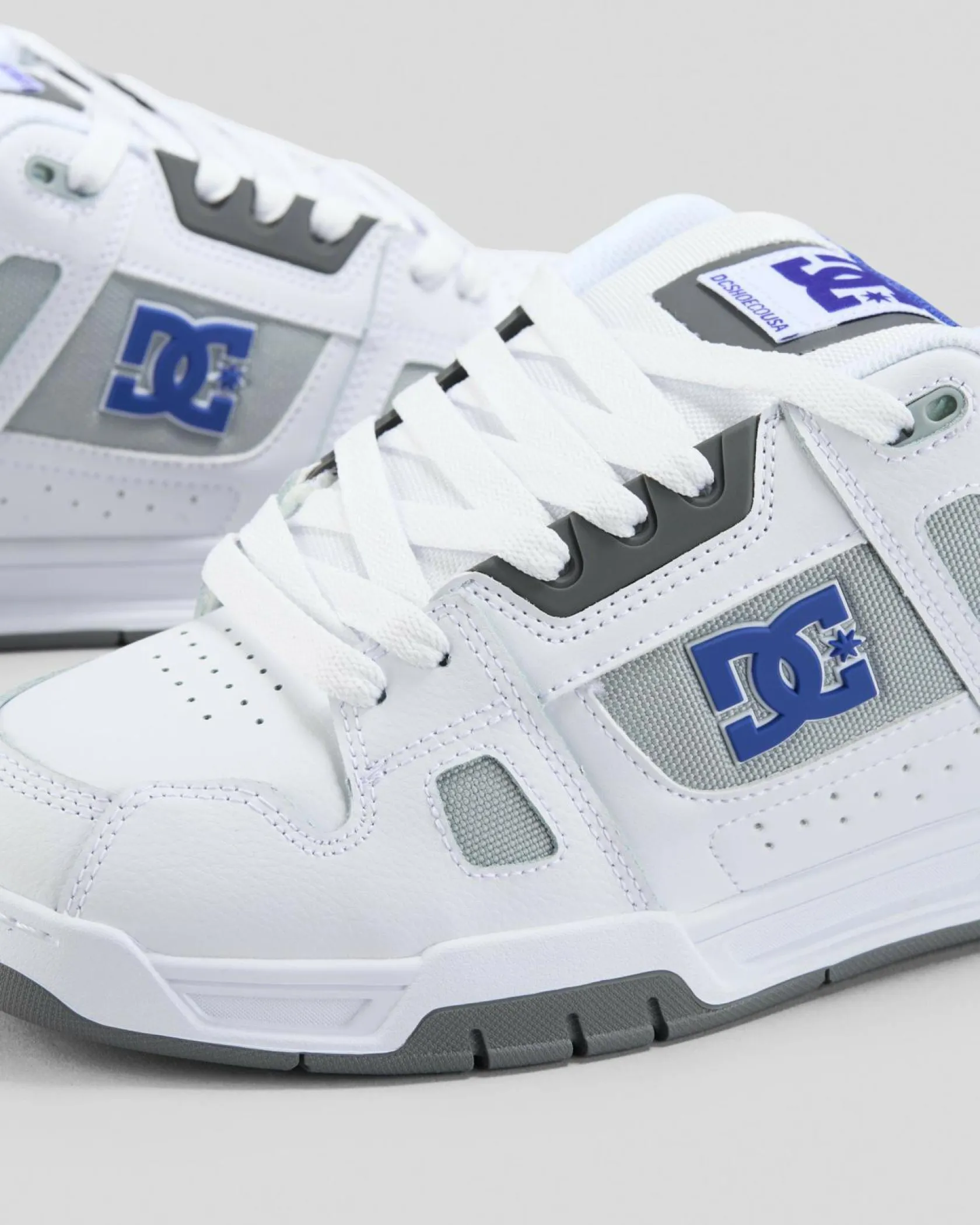 DC Shoes Stag Shoes White/blue/grey Sale