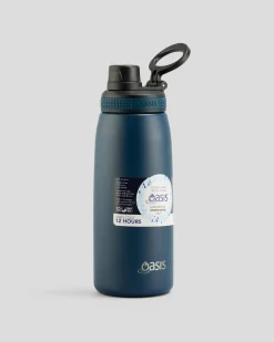 Oasis Stainless Steel 780ml Sports Drink Bottle Navy Clearance