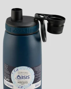 Oasis Stainless Steel 780ml Sports Drink Bottle Navy Clearance