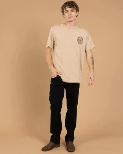Lucid Stampede T-Shirt Sand Acid Best