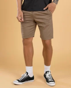 Lucid Stand Walk Shorts Dark Sand