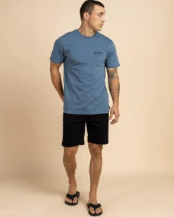 Rip Curl Staple Oval T-Shirt Bluefin Hot