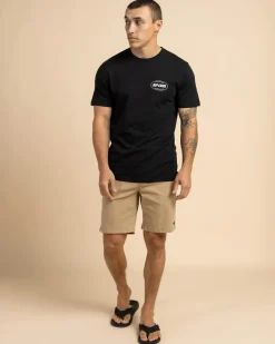 Rip Curl Staple Oval T-Shirt Black Best
