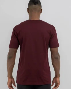 AS Colour Staple T-Shirt Burgundy New