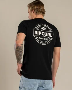 Rip Curl Staple T-Shirt Black/off White Best