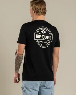 Rip Curl Staple T-Shirt Black/off White Best