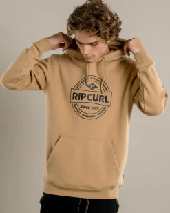 Rip Curl Stapler Hoodie Khaki Discount