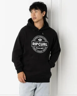 Rip Curl Stapler Hoodie Black Outlet