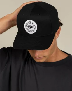 Rip Curl Stapler Snapback Cap Black New