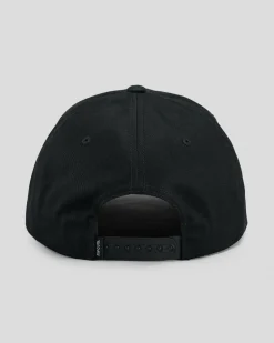 Rip Curl Stapler Snapback Cap Black New