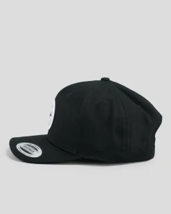 Rip Curl Stapler Snapback Cap Black New