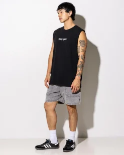 Silent Theory Stayin' Ahead Muscle Tank Washed Black Best