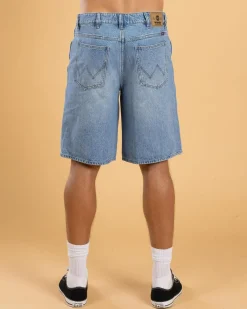 Wrangler Steezy Baggy Shorts Utah Blues