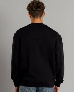 Wrangler Stinger Slouch Sweatshirt Black Outlet