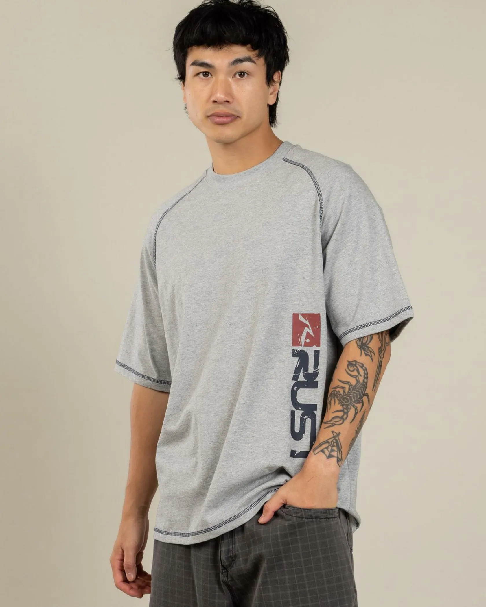 Rusty Stone Cold T-Shirt Grey Marle Sale