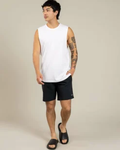 Volcom Stones Hybrid Elastic Waist Shorts Black New