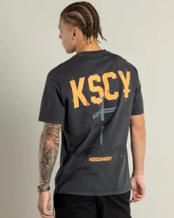 Kiss Chacey Stormed Relaxed T-Shirt Pigment Black Online