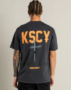 Kiss Chacey Stormed Relaxed T-Shirt Pigment Black Online
