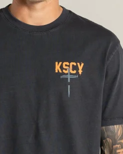 Kiss Chacey Stormed Relaxed T-Shirt Pigment Black Online