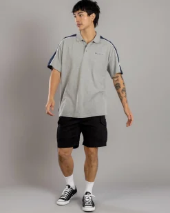Rusty Straight Shooter Polo Shirt Grey Marle Online