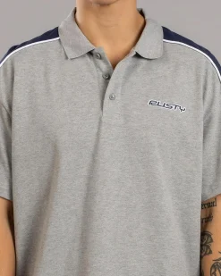 Rusty Straight Shooter Polo Shirt Grey Marle Online