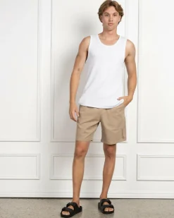 The Mad Hueys Stranded Chino Shorts Taupe Sale