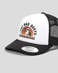 The Mad Hueys Stranded Cookedaburra Foam Trucker Cap White Sale
