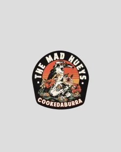 The Mad Hueys Stranded Cookedaburra Sticker Vintage Black Clearance