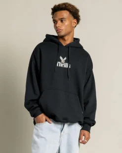 Thrills Strength & Glory Slouch Pull On Hoodie Twilight Black Discount