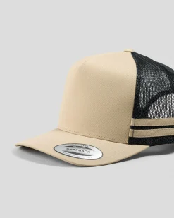 Flexfit Stripe Cap Khaki/black Hot