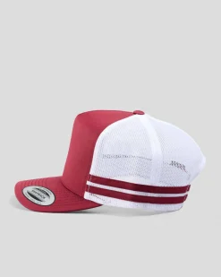 Flexfit Stripe Cap Maroon/white Online