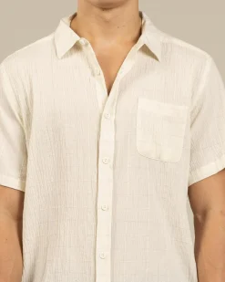 Jacks Structure Short Sleeve Shirt White Best