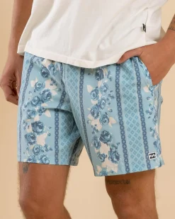 Billabong Sundays Lay Back Board Shorts Blue Shadow Online