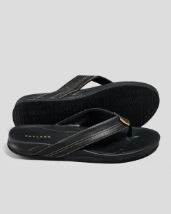 Skylark Sunny Thongs Black/tan Outlet
