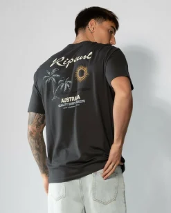 Rip Curl Sunset Desto T-Shirt Washed Black Aus Online