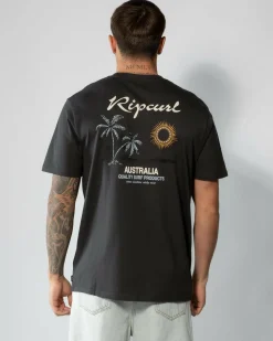 Rip Curl Sunset Desto T-Shirt Washed Black Aus Online