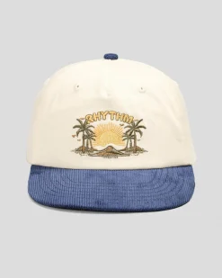 Rhythm Sunset Palm Cord Cap Stone/navy Online