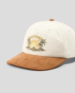 Rhythm Sunset Palm Cord Cap Stone/coffee Clearance
