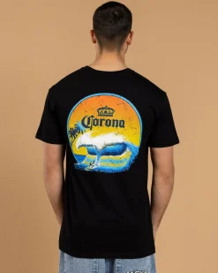 Corona Sunset Sesh T-Shirt Black Discount