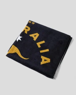 Rip Curl Sunstash Beach Towel Black/gold Clearance