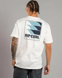 Rip Curl Surf Revival Line Up T-Shirt Bone Discount