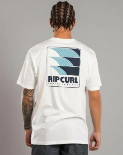 Rip Curl Surf Revival Line Up T-Shirt Bone Discount