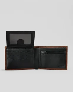 Rip Curl Surf Revival RFID All Day Leather Wallet Dark Brown