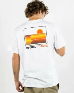 Rip Curl Surf Revival Stacked T-Shirt White Best