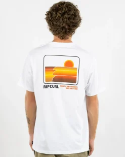 Rip Curl Surf Revival Stacked T-Shirt White Best