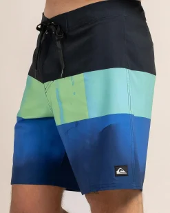 Quiksilver Surfsilk Straight Leg 18" Board Shorts Nebulas Blue Online